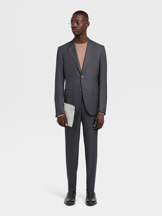 discount 99% Gray Single NoName Tie/accessory MEN FASHION Suits & Sets Basic 