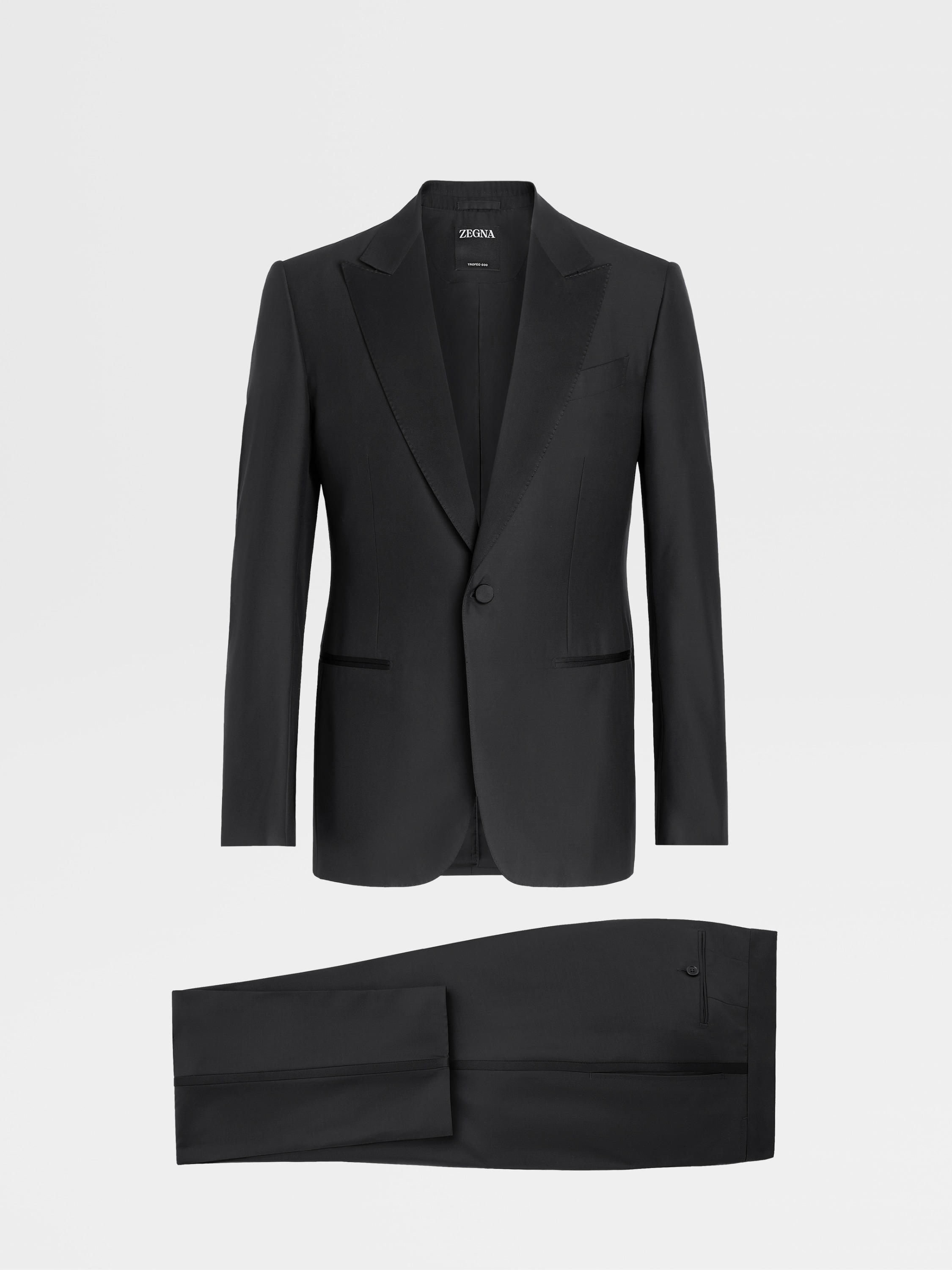 Black Trofeo™ 600 Tailoring Evening Suit FW23 22792808 | Zegna AE
