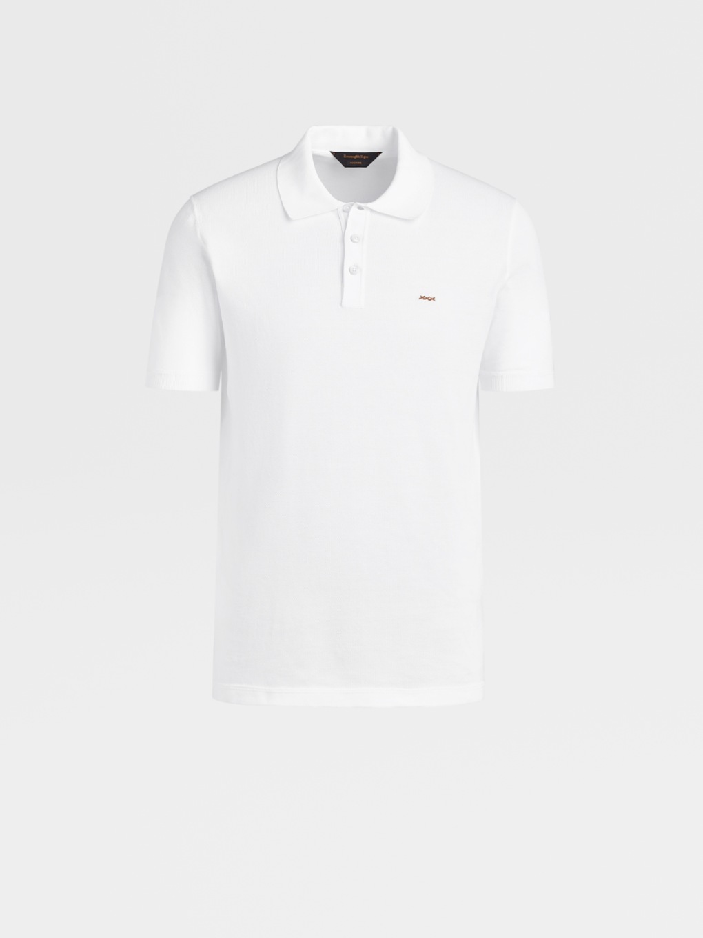 Pearl White Zegna XXX Cotton Piquet Short-sleeve Polo SS22 10371913 | Zegna