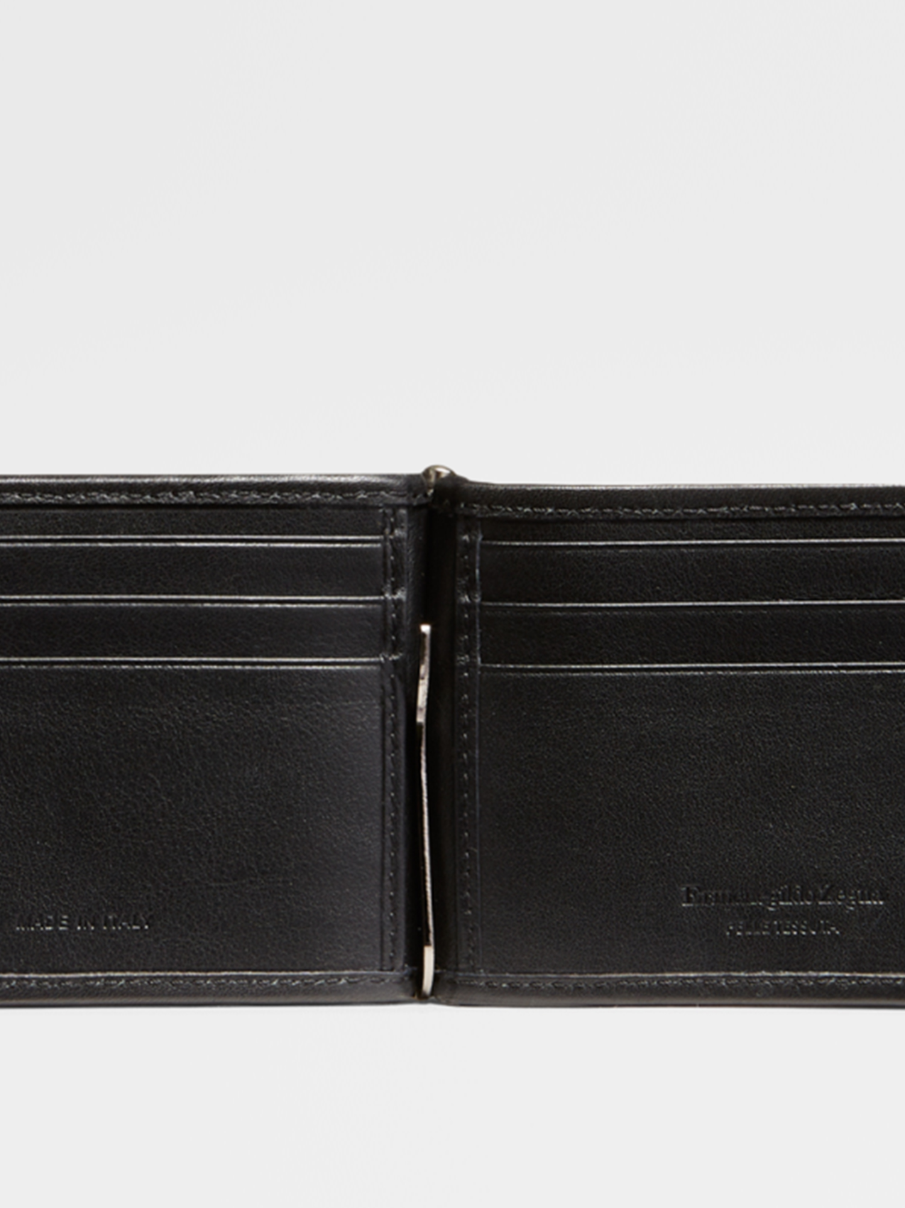 Pelletessuta 黑色皮夹钱包fw21 10482649 Zegna
