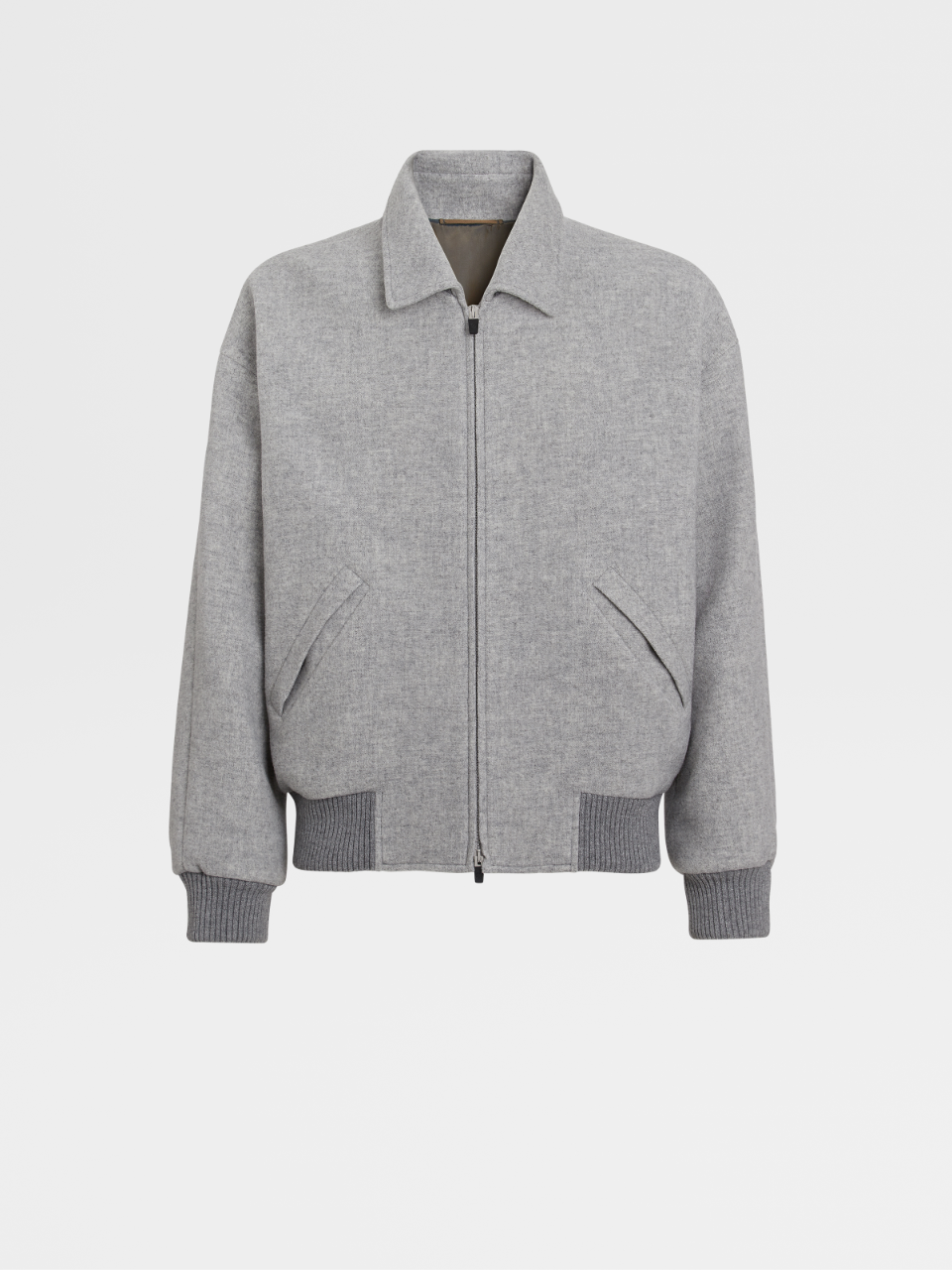 light grey short jacket