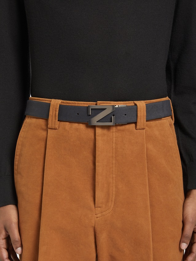 デザイナーメンズレザーベルト | Zegna