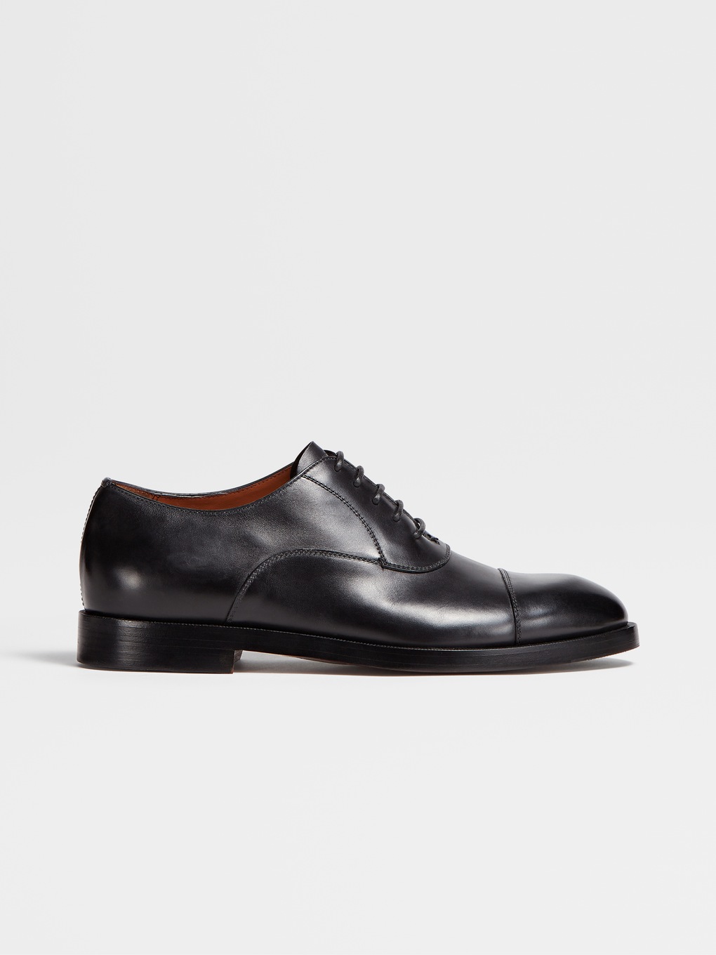 Black Leather Torino Oxford Shoes FW23 26935305 | Zegna US