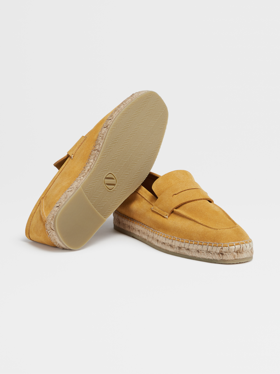 yellow leather espadrilles