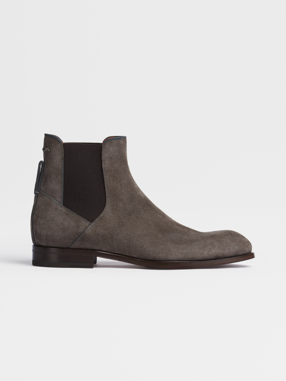 Dark Grey Suede Vienna Chelsea Boots
