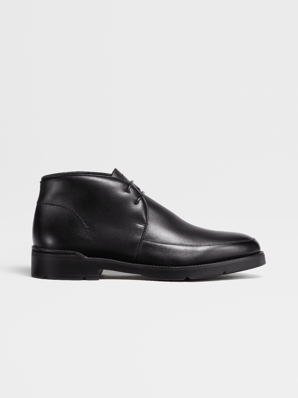 Black Leather Cortina Chukka Boots FW22