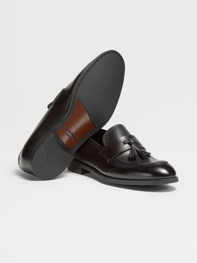 loafer shoes on suit