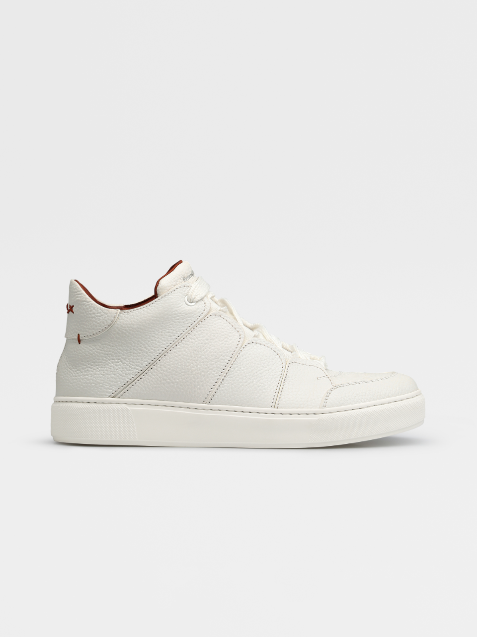 Leather Tiziano High Top Sneakers Ss21 10480965 Zegna Onlyluxuryclothing designer clothing highlights 100% authentic guaranteed shoes measurements. leather tiziano high top sneakers ss21