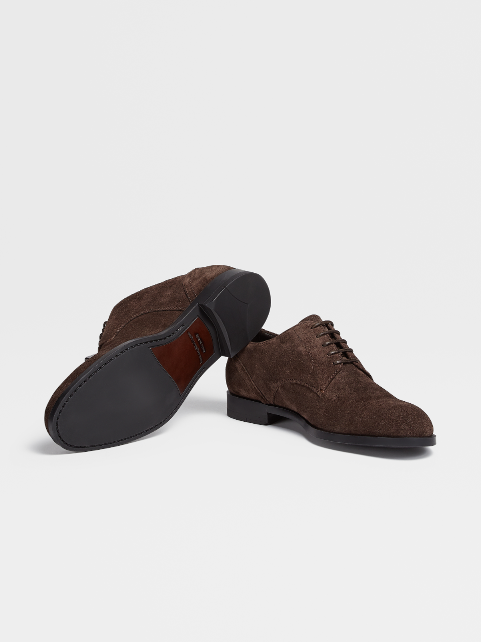 sapato derby camurça