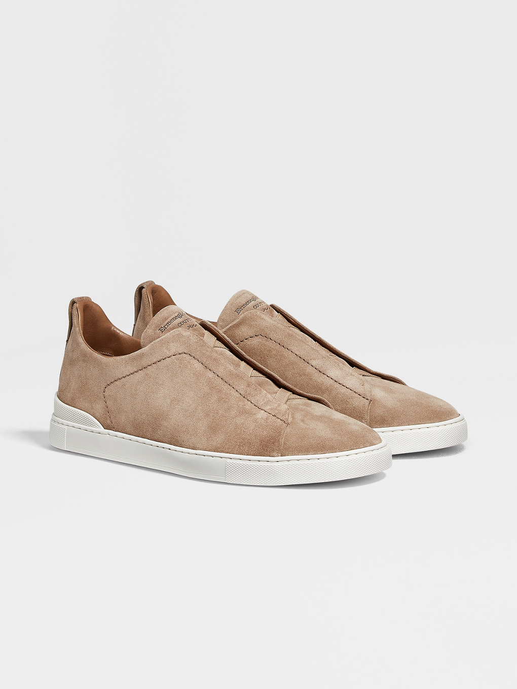 suede sneakers beige
