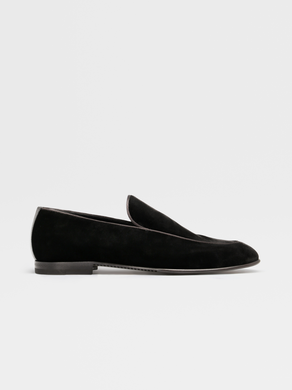 Black suede smoking slippers clearance