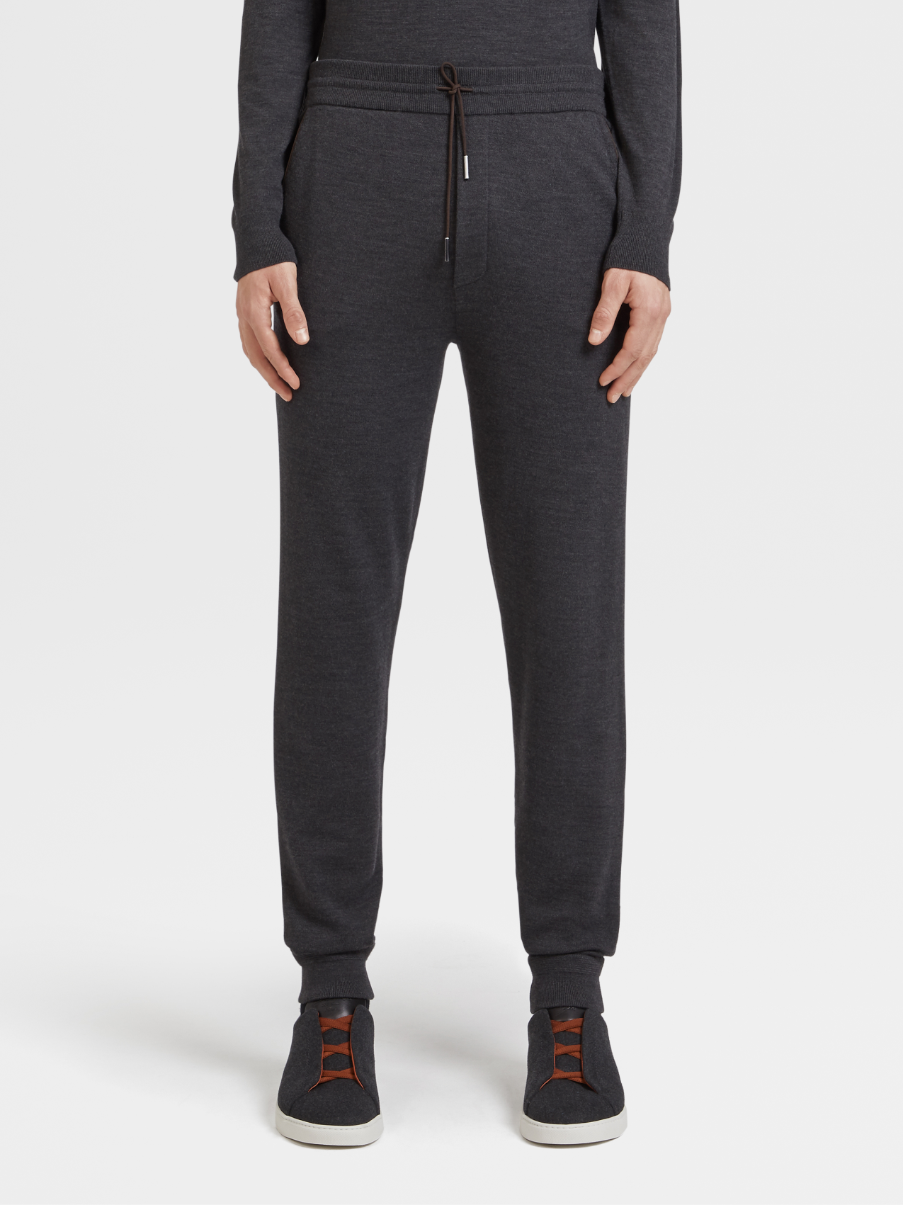Wool knit joggers Clearance