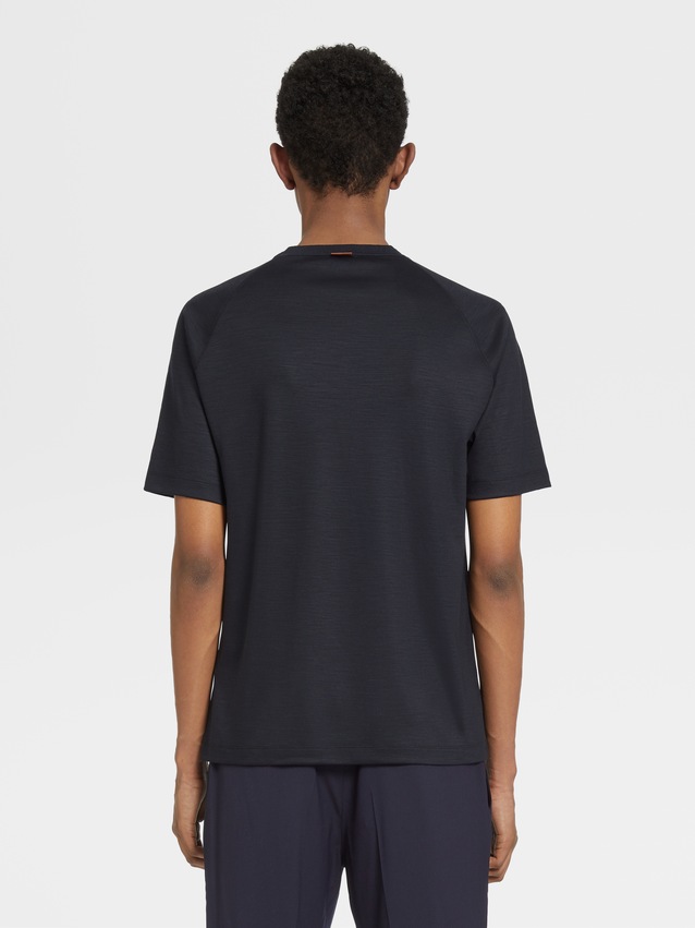 ゼニア ZEGNA Tシャツ 濃紺 ロゴデザイン 最新 シンプル 最新 www