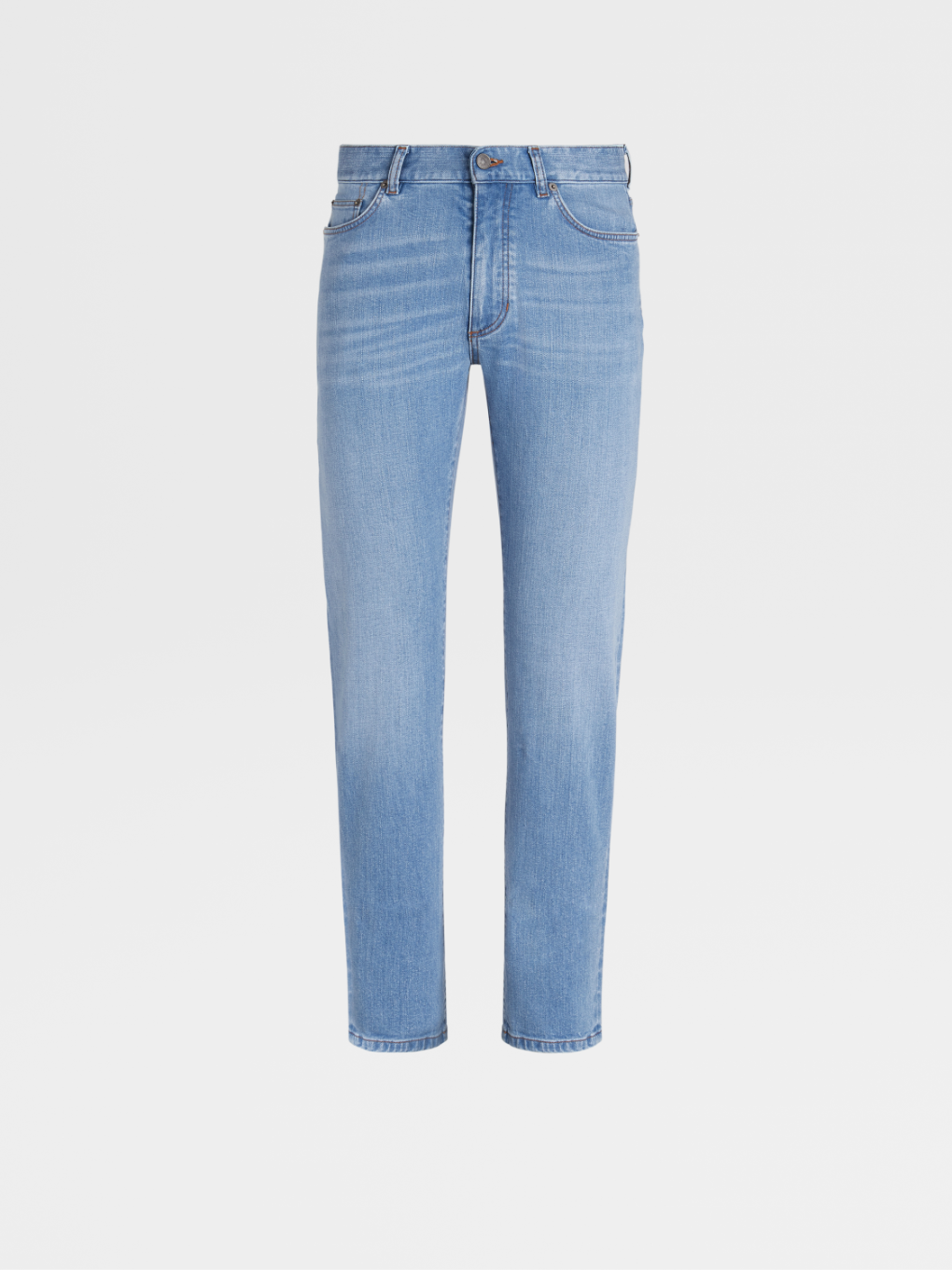 Vaqueros City 5 Bolsillos en Algodón Comfort Desteñido Azul Claro 22028784 | Zegna