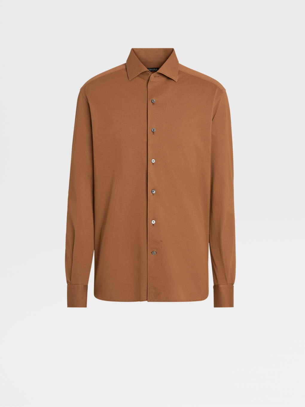 Manga Larga en de Algodón de color marrón vicuña 22117980 | Zegna US