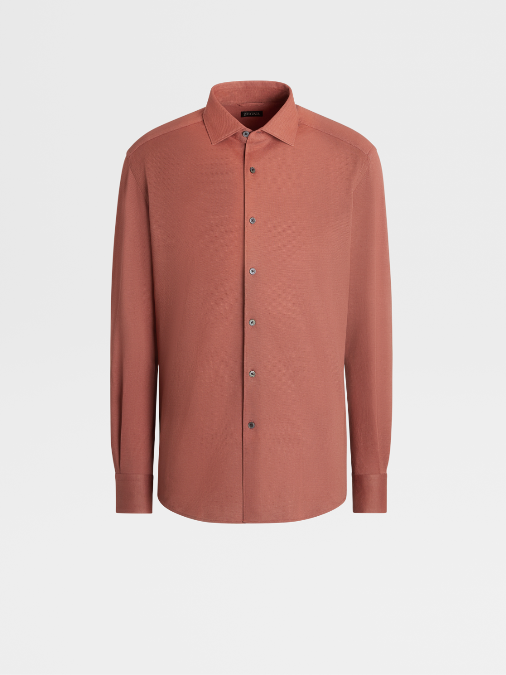 Almeja tranquilo Acostumbrados a Camisa de color Vino Claro de Manga Larga en Punto de Puro Algodón SS23  25651264 | Zegna