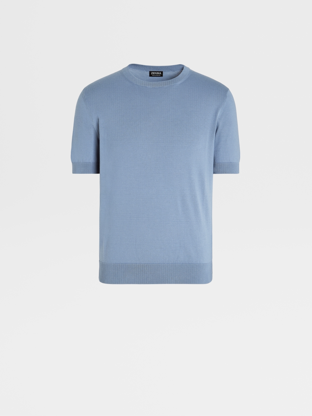 Avio Blue Premium Cotton T-shirt FW23 27902808 | Zegna