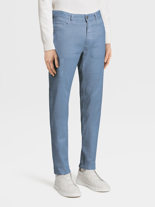 新着商品 ゼニア メンズ デニムパンツ ボトムス Denim pants Grey