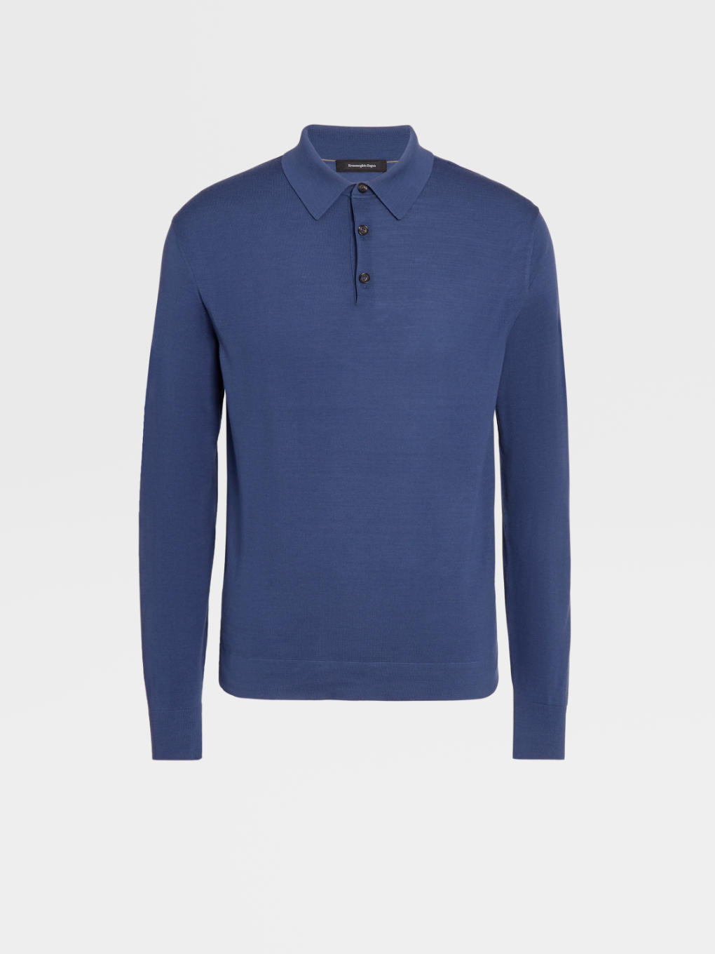 light blue polo sweater