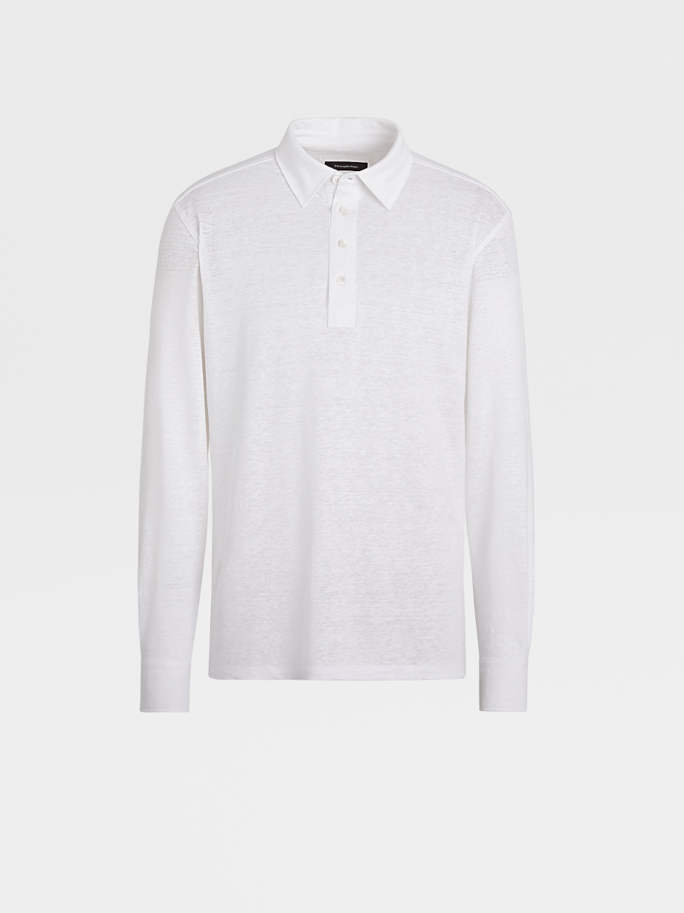 polo blanco manga larga