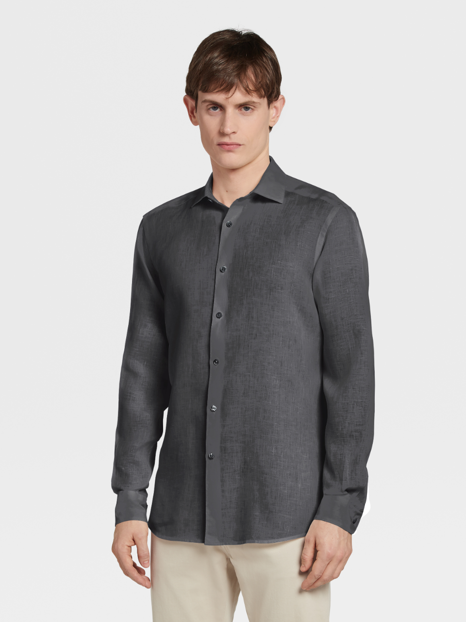 Linen grey shirt Clearance