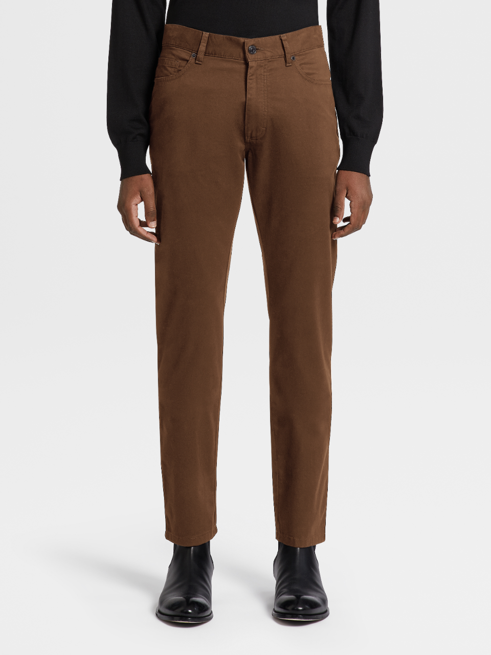 Premium Cotton Vicuna 5 Pocket Jeans Fw21 10516207 Zegna