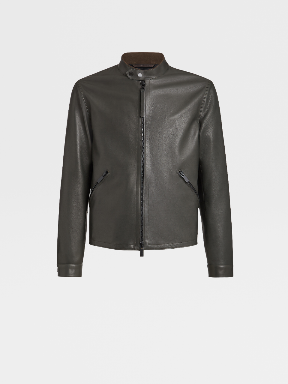 Zegna leather jacket clearance
