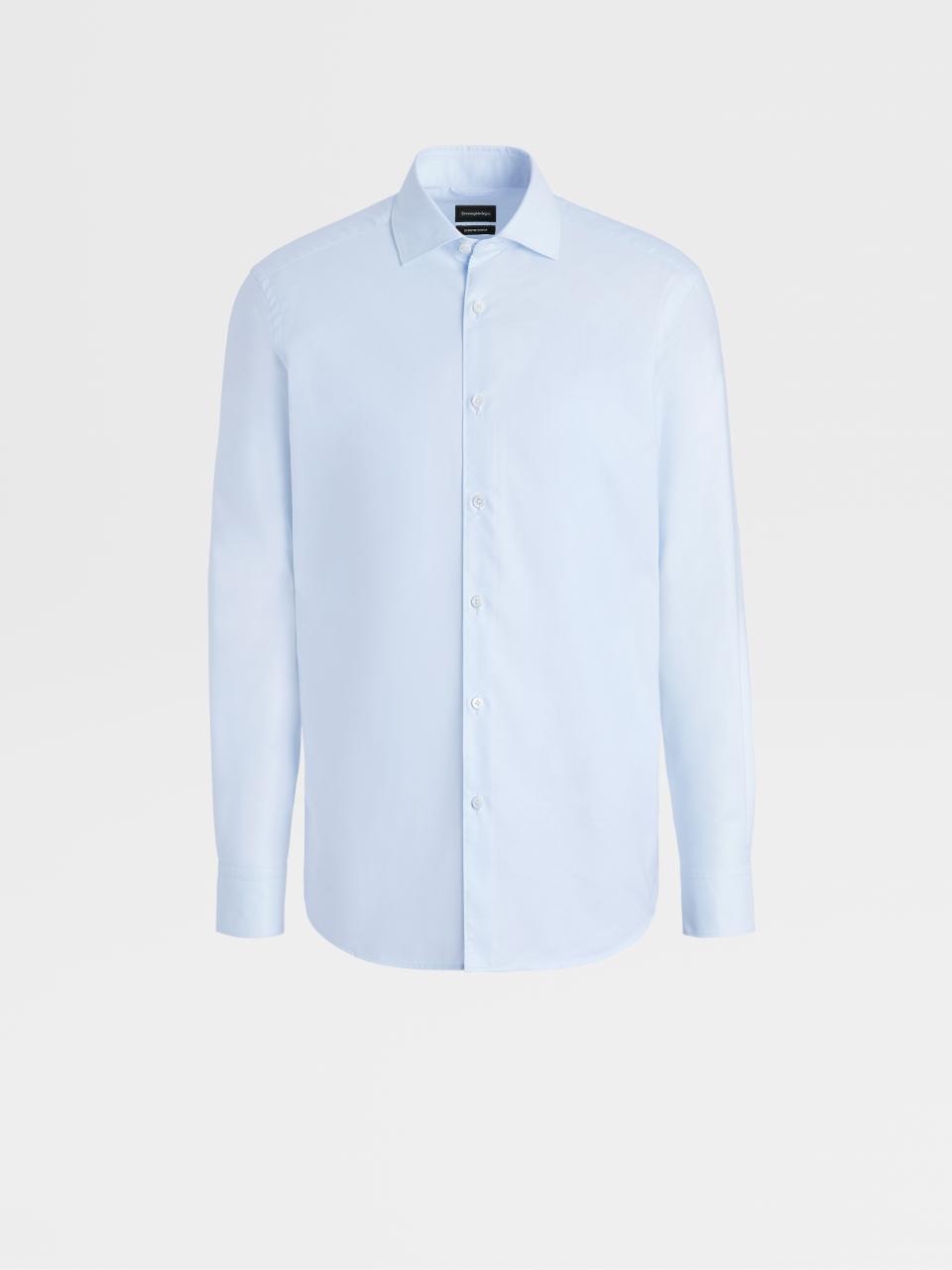 浅蓝色premium 棉质长袖衬衫 合身版型ss22 Zegna