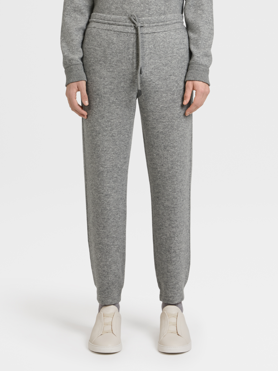 Wool cashmere joggers clearance