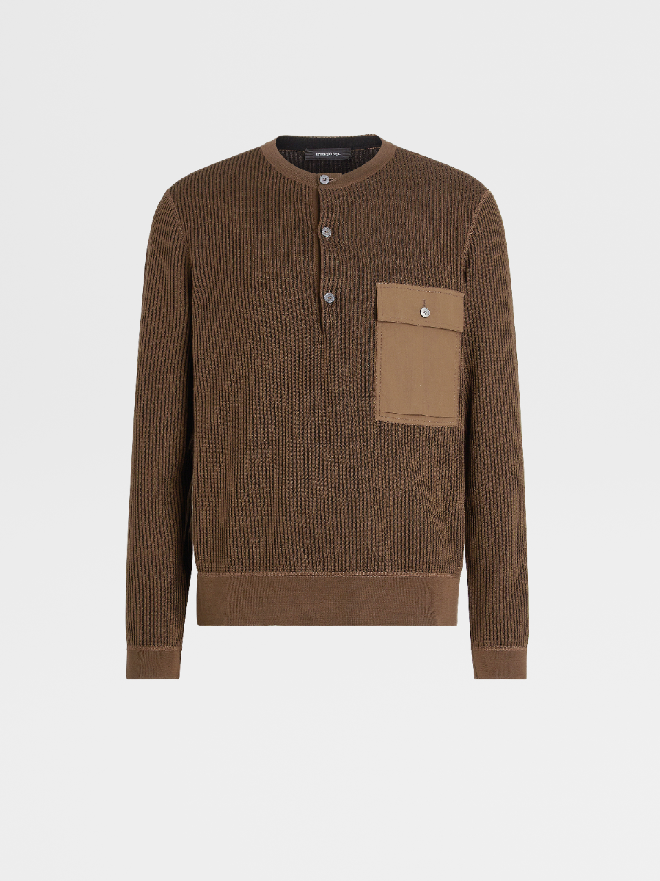 Brown henley shirt clearance