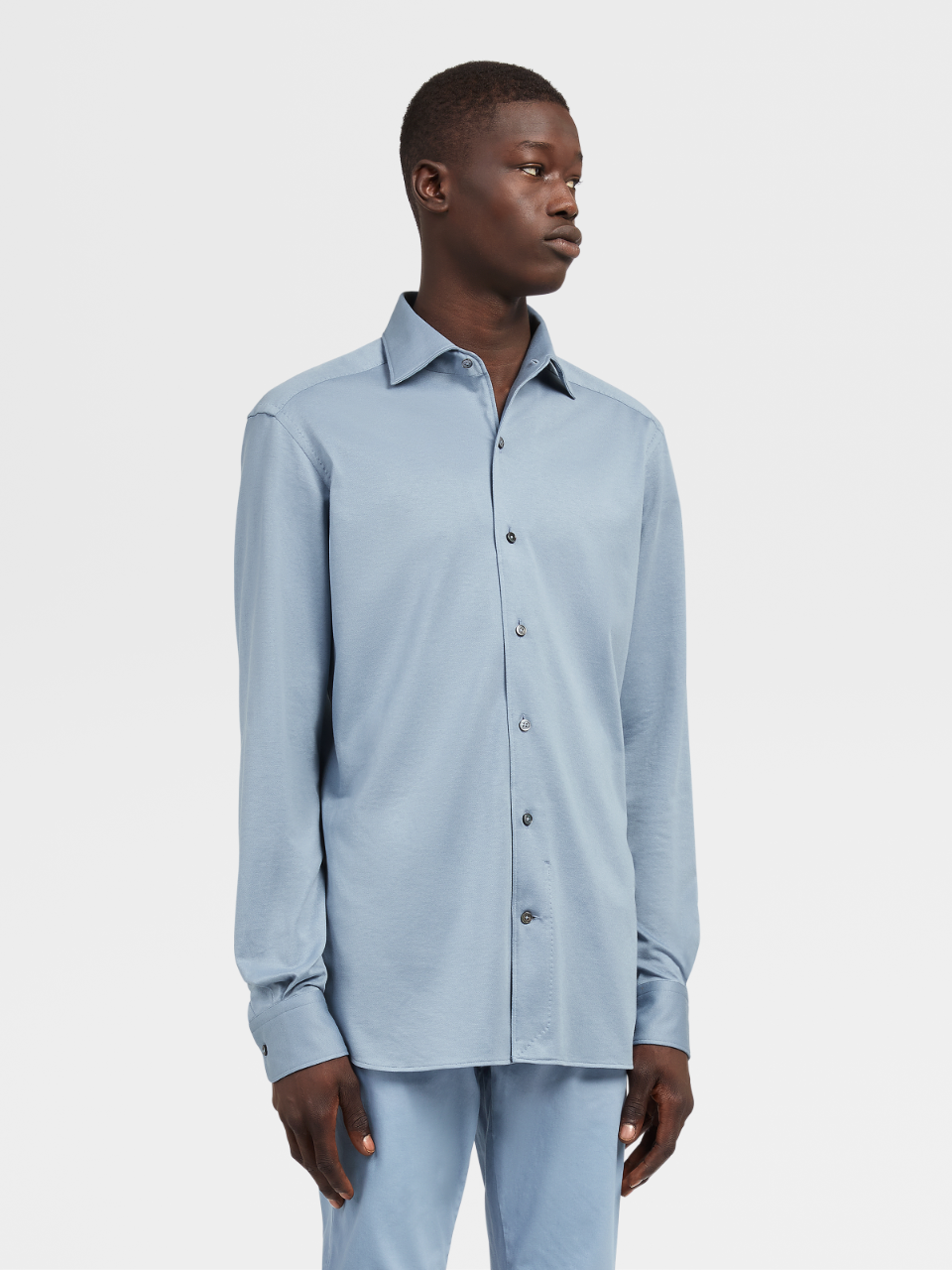 Light blue silk shirt Clearance