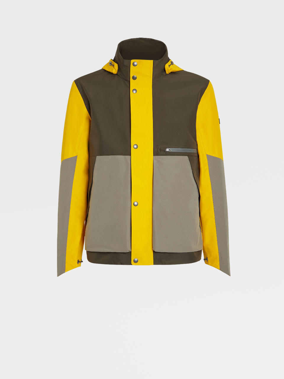 casaco amarelo com capuz