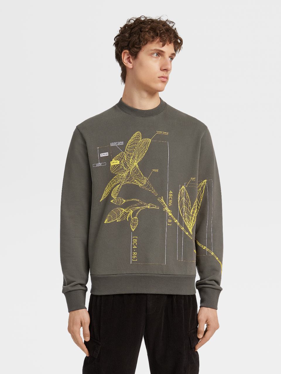 Pamuklu Bisiklet Yaka Sweatshirt Fw20 10469229 Zegna
