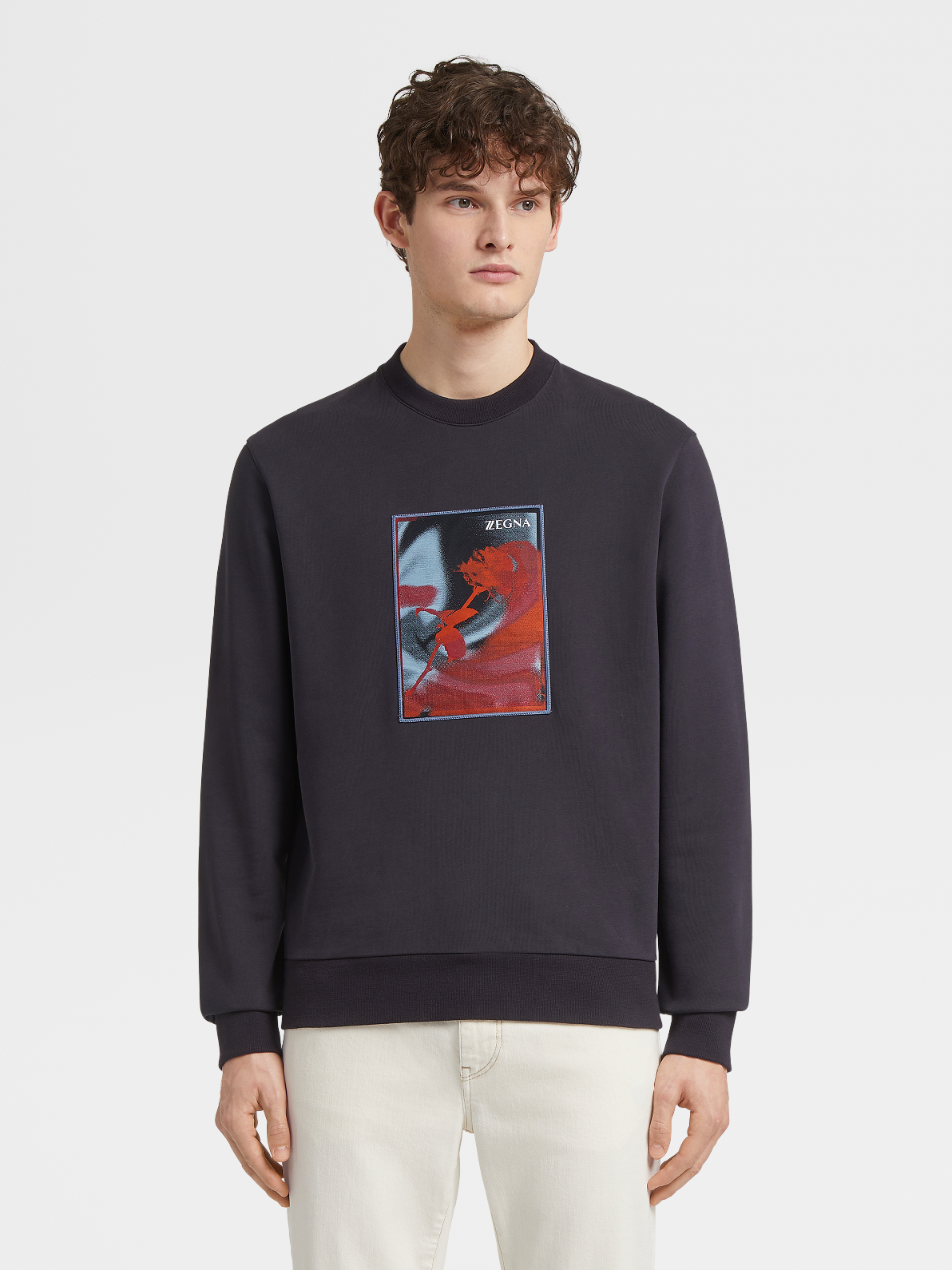 Pamuklu Bisiklet Yaka Sweatshirt Fw20 10469230 Zegna