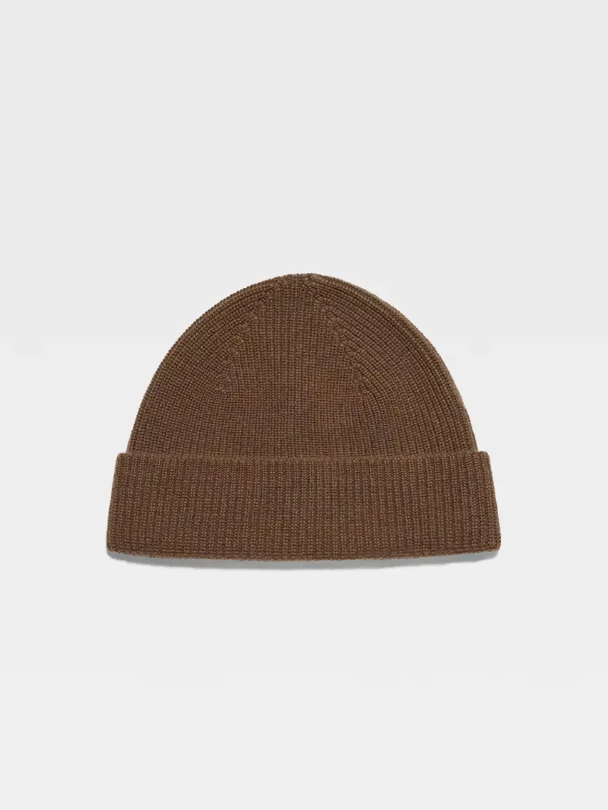 Brown Oasi Cashmere Beanie
