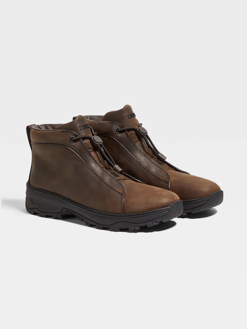 Brown Leather Triple Stitch™ Vetta Sneakers