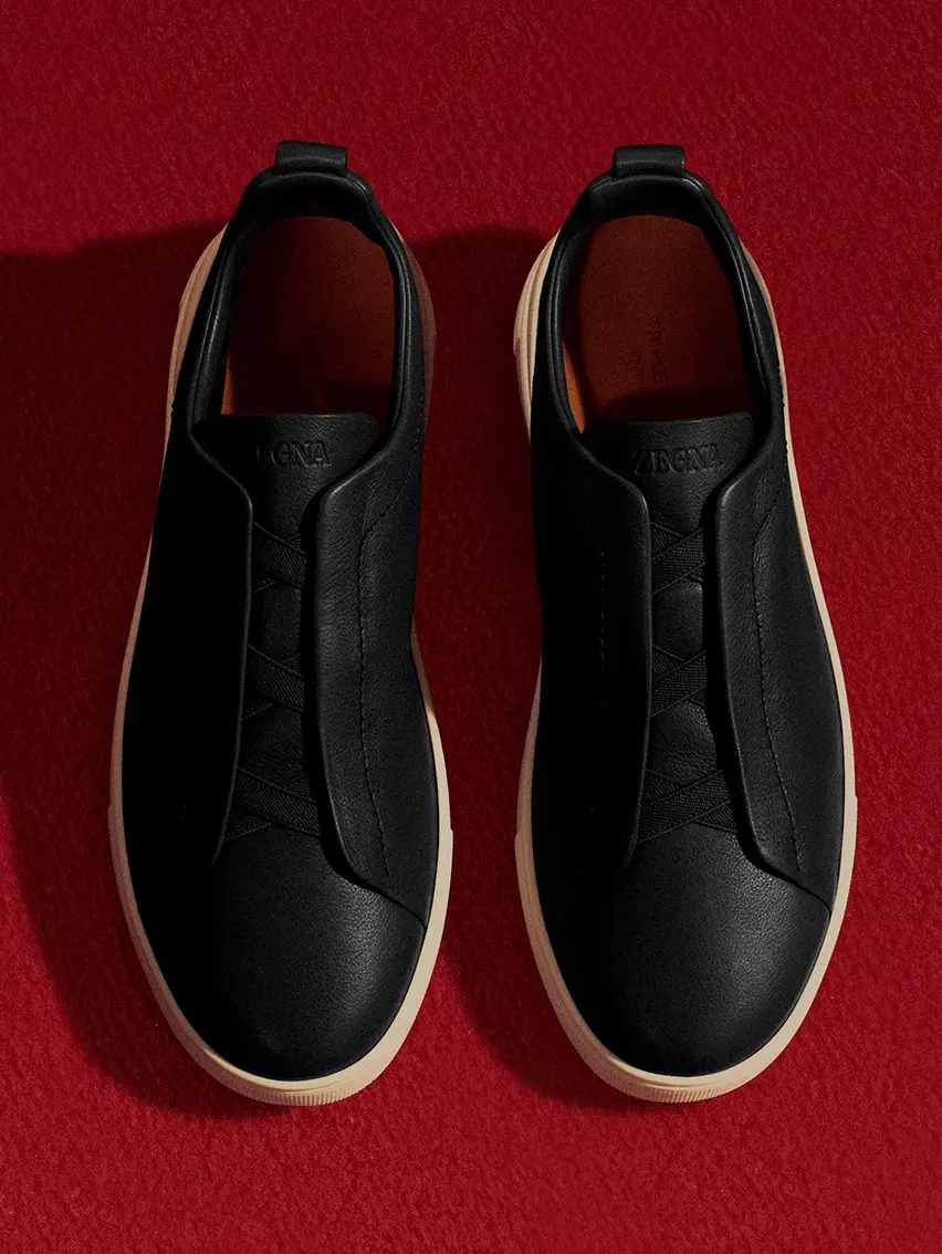 ZEGNA Triple Stitch from the men’s Fall Winter 2025 collection, crafted in premium Italian leather.