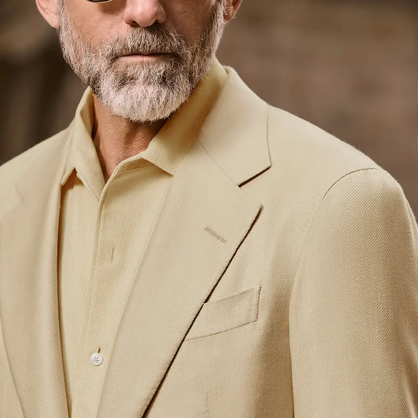 ZEGNA（杰尼亚）FW25 系列男士精致商务休闲装，甄选牛仔面料。