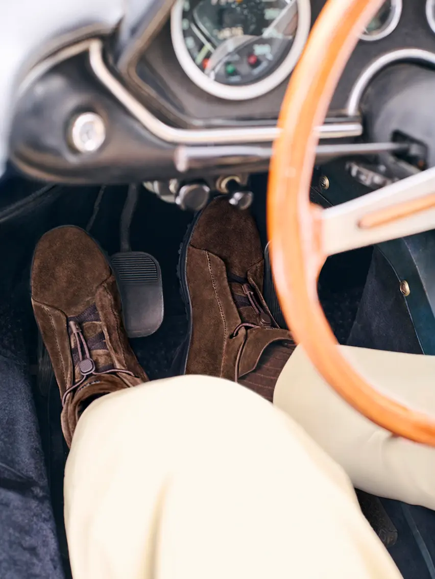 Close-up of ZEGNA Vetta Boots from the FW25 season.