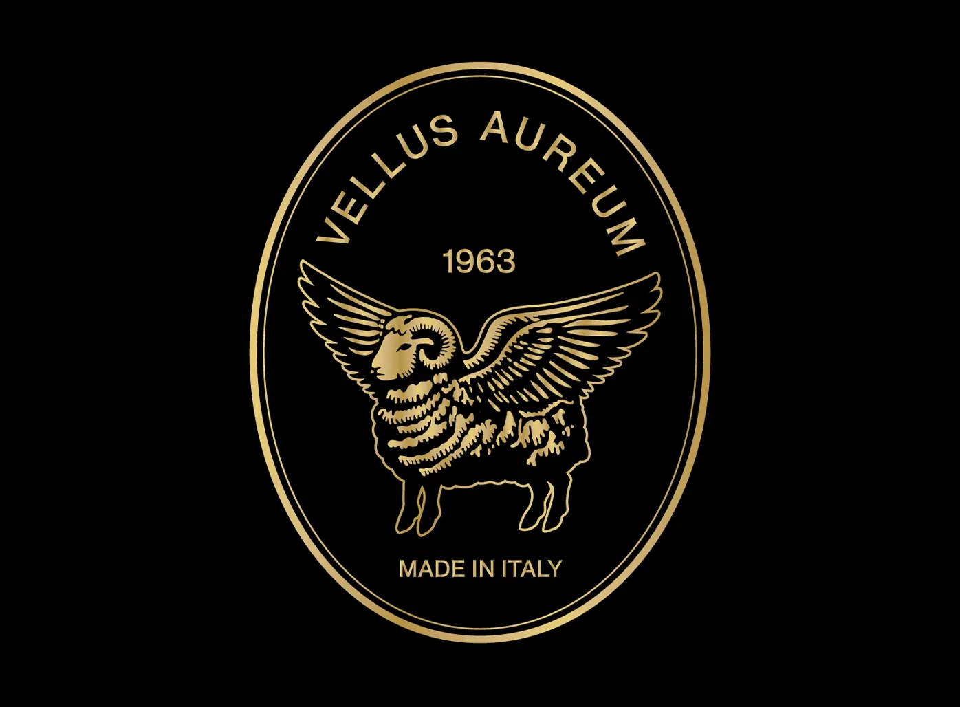 Vellus Aureum 골든 플리스 로고는 이탈리아에서 제작되었습니다.