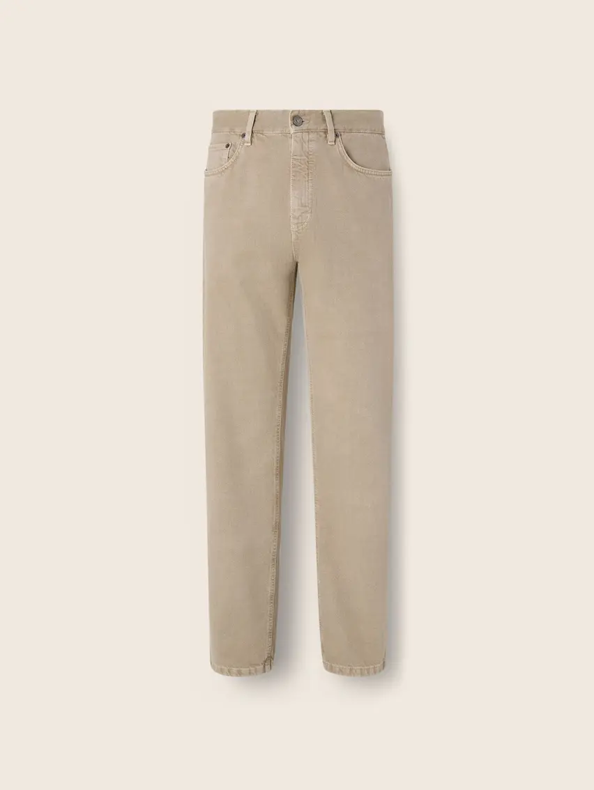 Roccia Hose aus Baumwolle in Hellem Taupe.