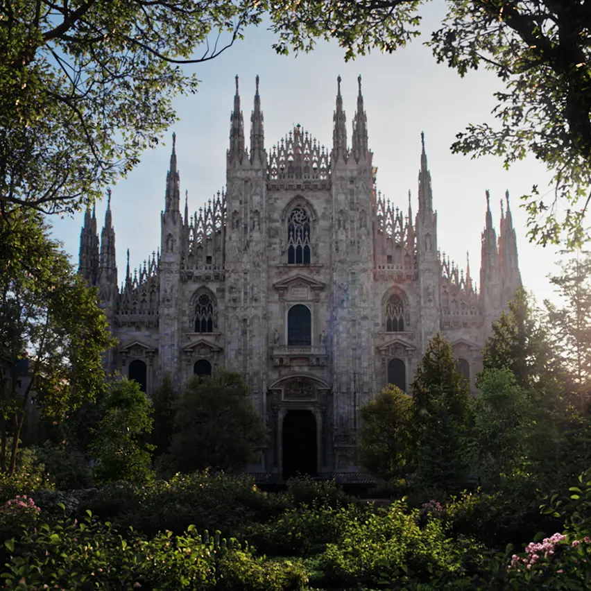 Piazza Duomo’s flowerbeds in Milan renewed by ZEGNA.