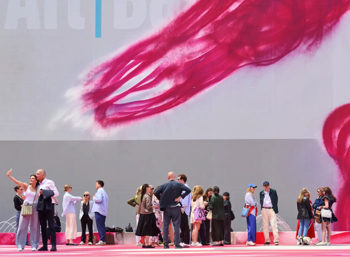 Ingresso del Miami Beach Convention Center durante Art Basel Miami Beach.