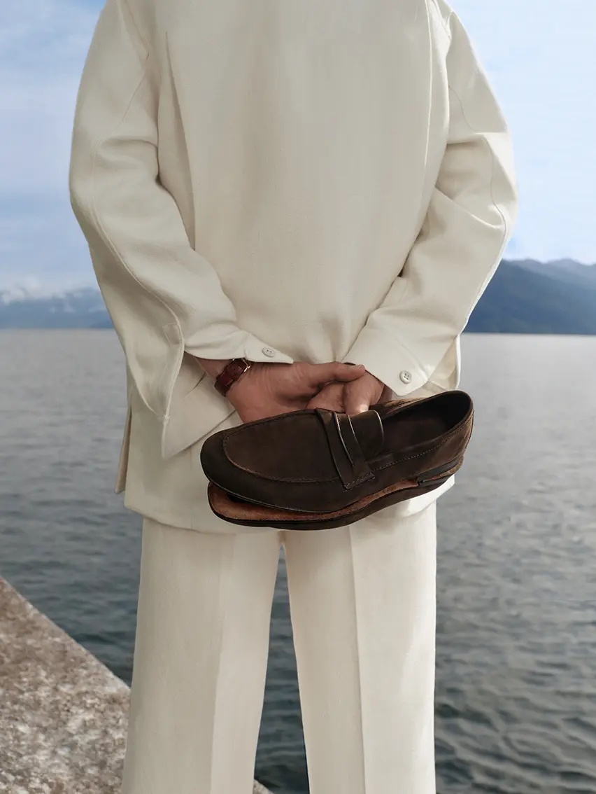 Close-up of a ZEGNA Mocassin from the SS26 collection.