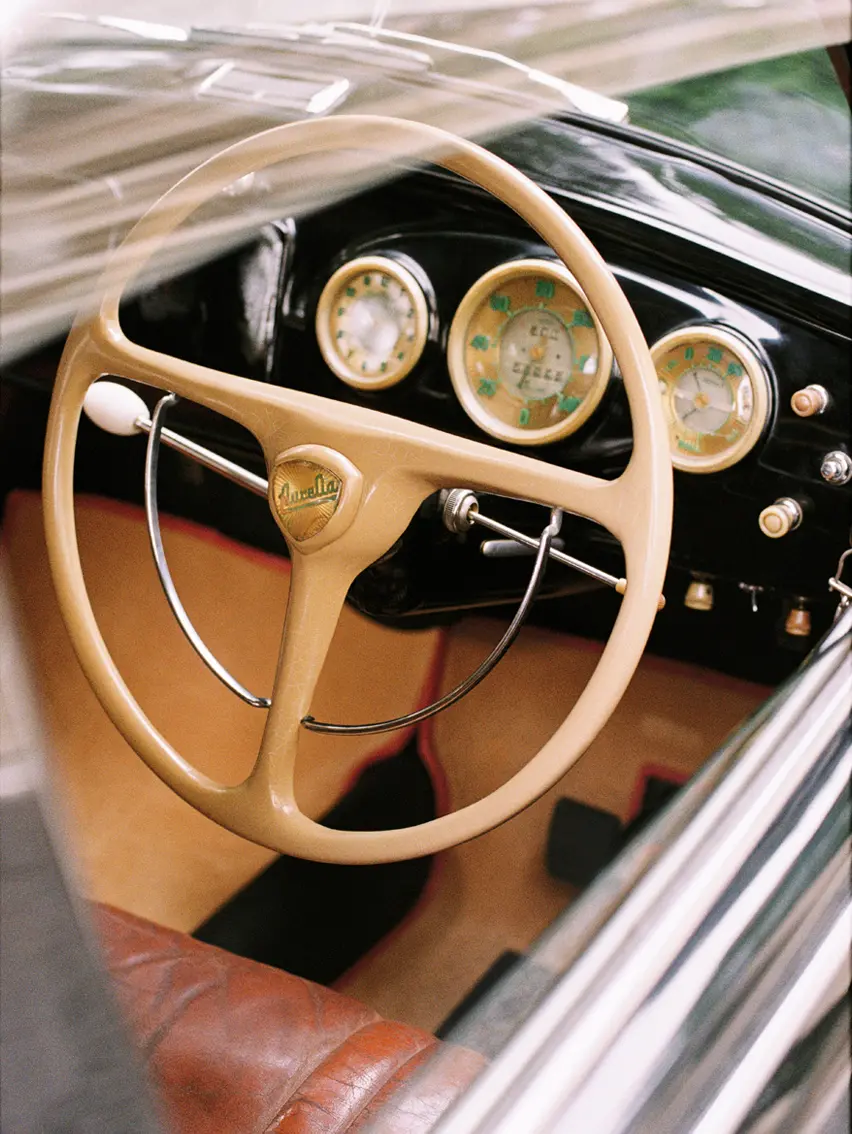 Close-up of an elegant wheel.