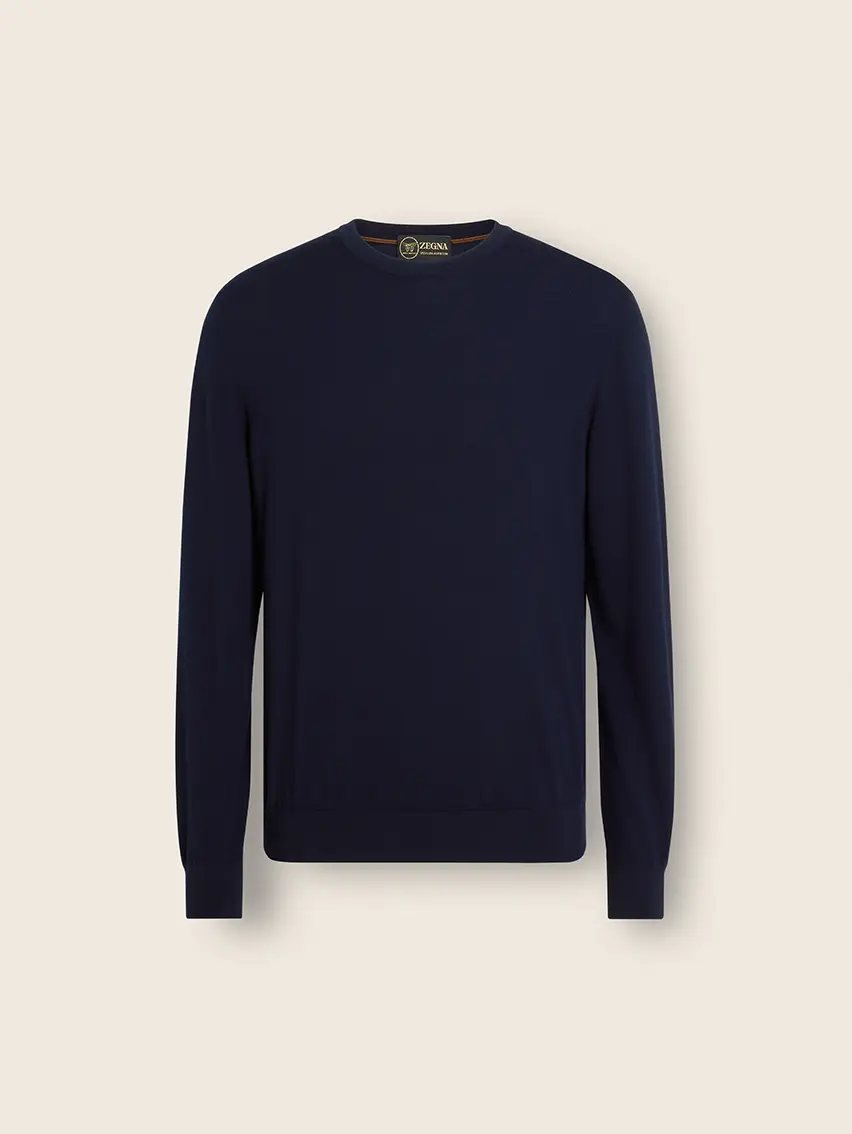 Navy Blue Vellus Aureum Crewneck