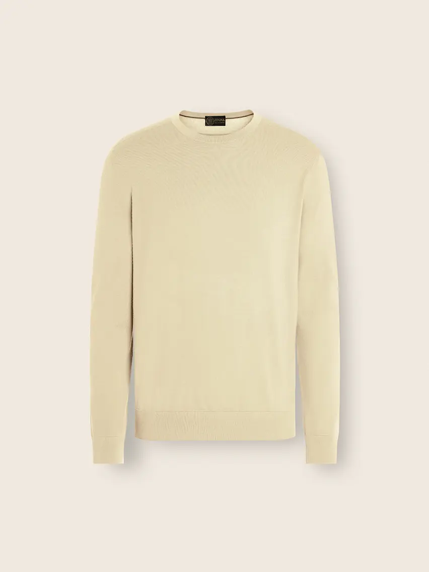 淡黃色 Vellus Aureum 圓領衫