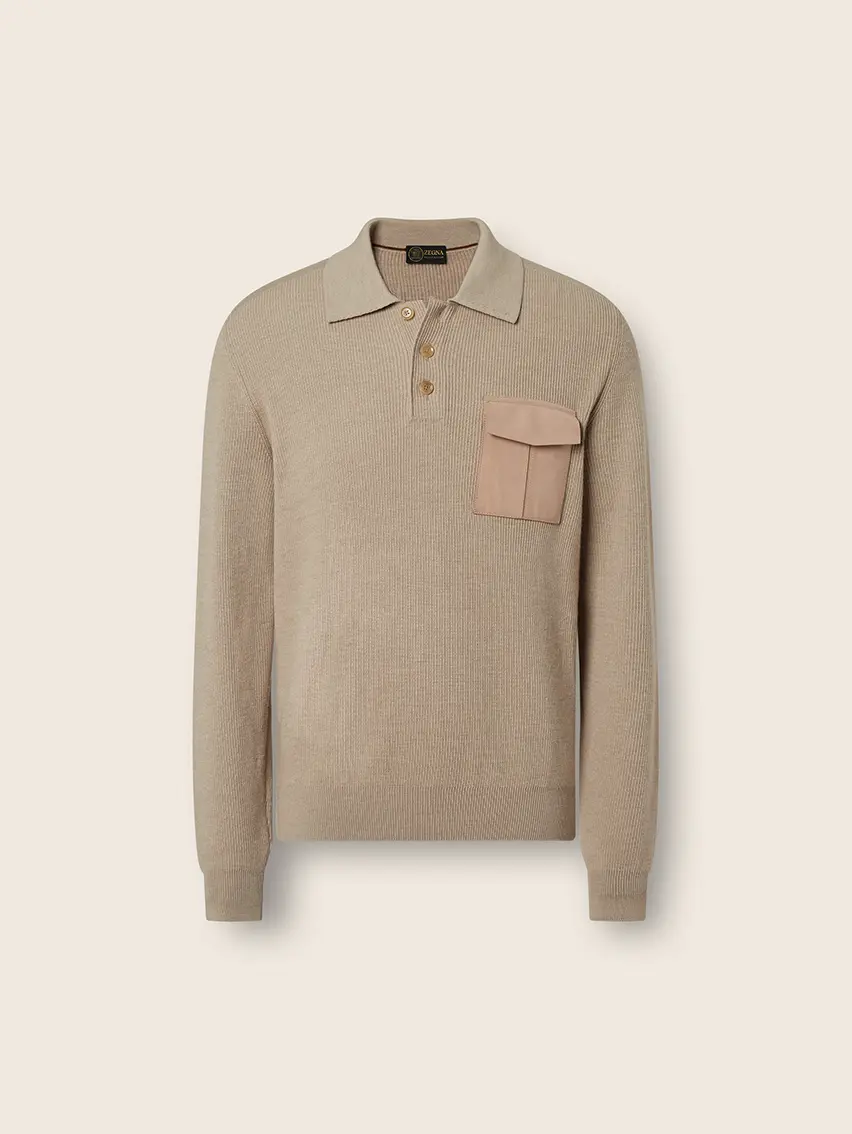 淺灰褐色 Vellus Aureum Polo 衫
