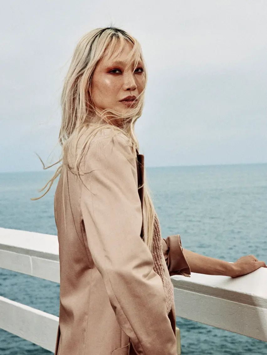 Soo Joo Park at the ZEGNA Summer 2027 Fashion Show.