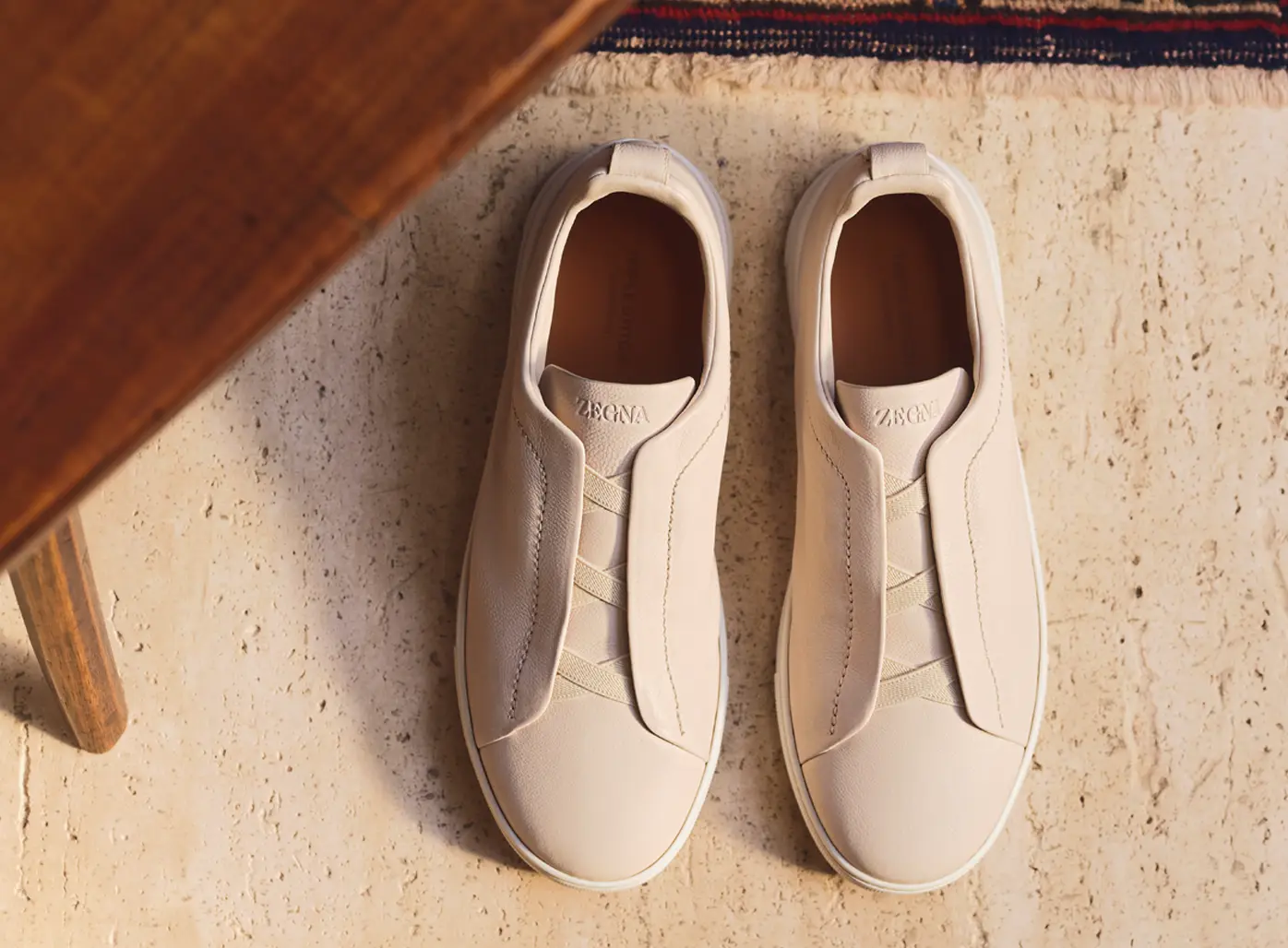 Top view of the Triple Stitch sneakers, from the ZEGNA Fall/Winter 2026 collection.
